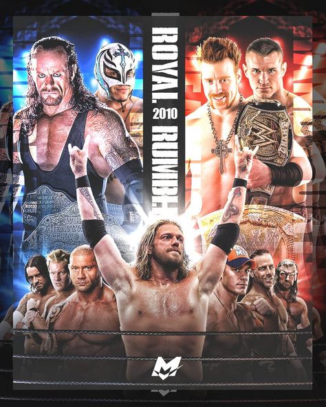 MStudio - M.K on Instagram: “Royal Rumble 2010 Throwback Poster #wwe #Throwback #royalrumble #tb #prowrestling #wrestling #fanart” Wwe Posters, Wrestling Posters, Royal Rumble, M K, Wwe Superstars, Pro Wrestling, Wwe, Universe, Wrestling