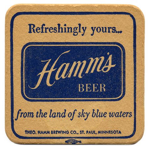 Bait Shop, Hamms Beer, Cricket Projects, Beer Mats, St Paul Minnesota, Beer Coasters, Hams, Vintage Beer, Metal Wall Sign