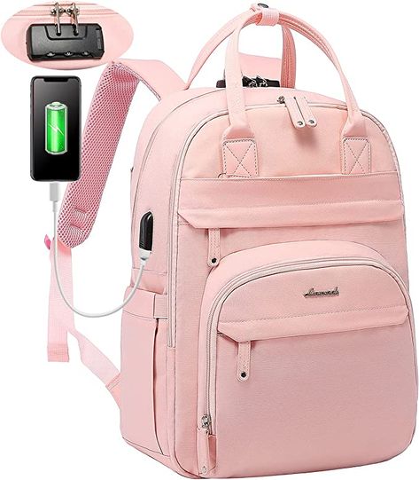 Pink Electronics, Backpacks For High School, Girly Backpacks, Hiking Daypack, Ladies School Bag, Cute Mini Backpacks, Laptop Backpack Women, Stylish School Bags, Backpack Essentials