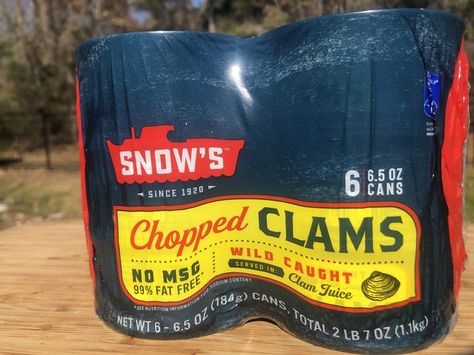 Canned Chopped Clams Recipes, Chopped Clams Recipes, Canned Clams Recipes, Linguini And Clams Recipe, Canned Clam Recipes, Clam Dip Recipe, Pasta With Clam Sauce, Canned Clams, Clam Pizza