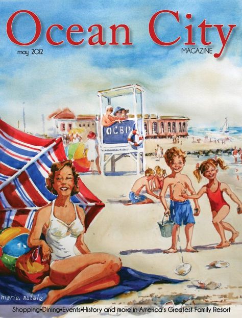 ♥ This is for Lynda!! Things To Do In Ocean City New Jersey, Jersey Boardwalk, New Jersey Art Print, New Jersey Wall Posters, City Signs, Avalon Nj, Ocean City New Jersey, Ocnj Ocean City Nj, City Magazine