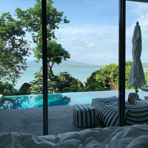 Russell Evans on Instagram: “I’ve woken up to few better views from my bed. This one bedroom pool villa at the Como Point Yamu in Phuket, Thailand was one of the best…” Bedroom Pool, Pool Villa, Phuket Thailand, My Bed, Phuket, One Bedroom, Nice View, Outdoor Bed, Wake Up