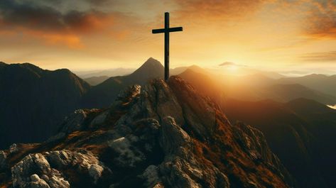 Mountain Peak, Christian Cross, Mountain Landscape, Free Stock Photos, Royalty Free Stock Photos, For Free, Stock Photos, Quick Saves