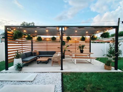 Backyard Renovations, Backyard Remodel, Patio Garden Design, Modern Backyard, Outdoor Gardens Design, Backyard Inspo, Modern Patio, Outdoor Decor Backyard, Pergola Patio