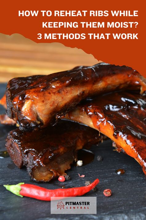 Learn the best ways to reheat ribs without drying them out! #cookingtips #bbq #foodhacks Best Way To Reheat Bbq Ribs, Reheat Ribs In Oven, Bbq Ribs In Oven, Cooking Spare Ribs, Dutch Oven Ribs, Beef Back Ribs, Ribs In Oven, Crockpot Ribs, Bbq Pork Ribs