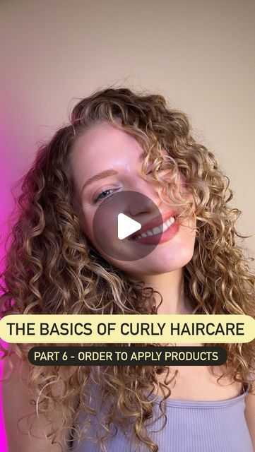 Barbara DelleMonache | CurlVitality on Instagram: "The order to apply curl products 💫 What other topics do you want me to cover on this series?!   If you’re curious as to which products to get, check out @curlsmonthly 😇 it’s my curly hair subscription service that sends you different products to try each month!   Comment CURLS MONTHLY and I’ll send you the link to learn more!  #curlsforbeginners #curlproducts #curltips" Curl Products, Hair Help, Curly Hair Care, The Order, You Want Me, I Want You, Curly Hair, To Learn, Curly Hair Styles