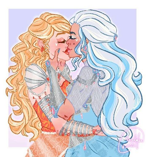 Dappling Fanart, Monster High Ships Fanart, Apple White X Darling Charming, Ever After High Fanart Ships, Apple X Darling, Monster High Ships, Ever After High Fanart, Darling Charming, Barbie Funny