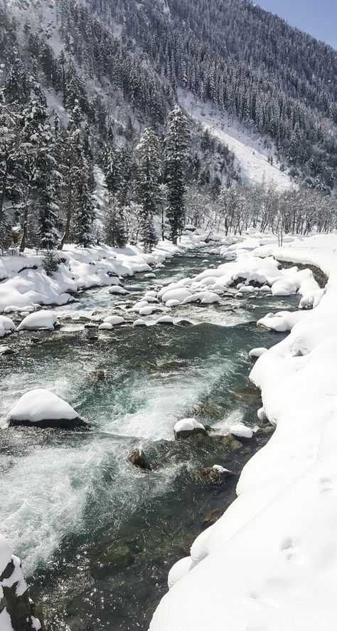 Kashmir Winter Photography, Winter In Kashmir, Pahalgam Kashmir In Winter, Indian Winter Aesthetic, Kashmir Itinerary, Kashmir In Winter, Kashmir Pics, Kashmir Winter, Shimla Trip