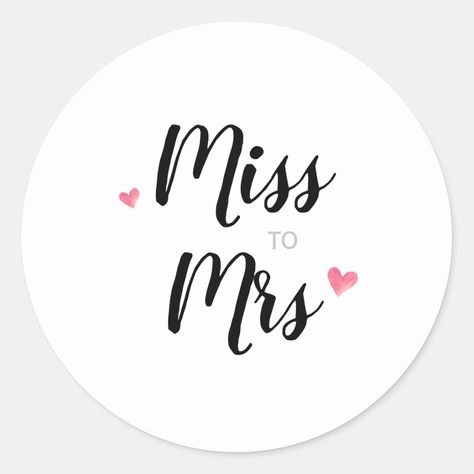 Miss to mrs wedding favor sticker - sewing labels Bridal Shower Cake Topper, Random Products, Bridal Shower Inspo, Financial Budget, Miss To Mrs, Birthday Collage, Birthday Cake Topper Printable, Sewing Labels, Products Photography