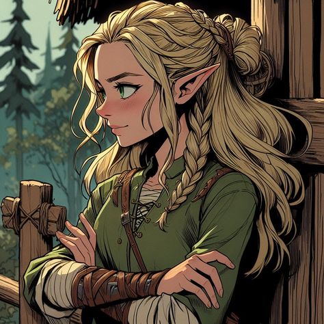 Celtic Elf, Wood Elf Monk Female Dnd, Wood Elf Rogue Female Dnd, Wood Elf Dnd Art, Dnd High Elf Female, High Elf Druid Female, Skyrim Art, Dnd Elves, Elves Fantasy