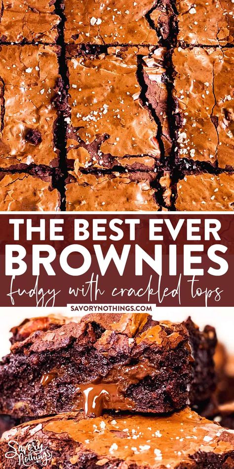 Large Brownie Recipe, Homemade Brownies Recipe, Best Homemade Brownies, Best Fudgy Brownies, Moist Chocolate Brownies, Choc Brownies, Chewy Brownies Recipe, Best Ever Brownies, Comforting Food