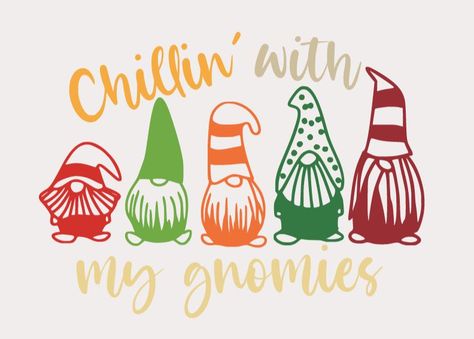 Chilling With My Gnomies, Hanging With My Gnomies, Make A Gift, Mandala Svg, Dxf Files, Valentines Cards, Digital Download Etsy, Paw Print, Drawing And Illustration