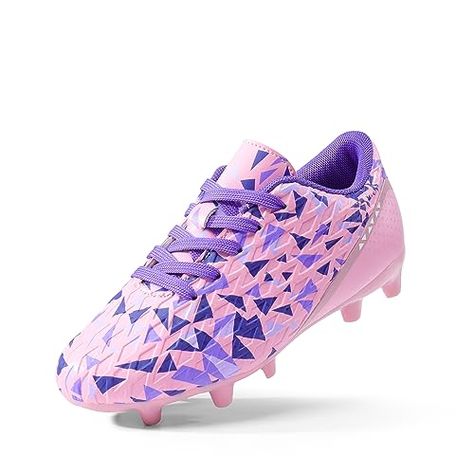 DREAM PAIRS Girls HZ19003K Soccer Football Cleats Shoes Pink Purple Size 12 M US Little Kid Girls Soccer Shoes, Girls Soccer Cleats, Kids Soccer Shoes, Kids Soccer Cleats, Cleats Shoes, Girls Soccer, Kids Soccer, Shoes Pink, Football Shoes