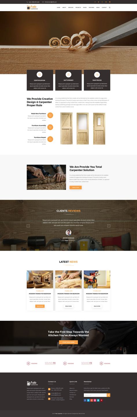 Fab Carpenter - PSD Template #Carpenter, #Fab, #Template, #PSD Carpenter Website Design, Rustic Website, Google Site Templates, Webpage Layout, Pc Design, Gui Design, Web Page Design, Webdesign Inspiration, Be Simple