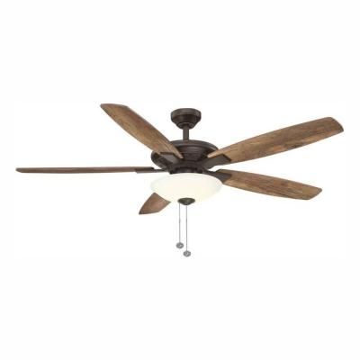 Menage 56 in. Integrated LED Indoor Low Profile Oil Rubbed Bronze Ceiling Fan with Light Kit Oil Rubbed Bronze Ceiling Fan, Bronze Ceiling Fan With Light, Ceiling Fan Makeover, Ceiling Fan Size, Brushed Nickel Ceiling Fan, Bronze Ceiling, Large Ceiling Fans, Bronze Ceiling Fan, Hampton Bay