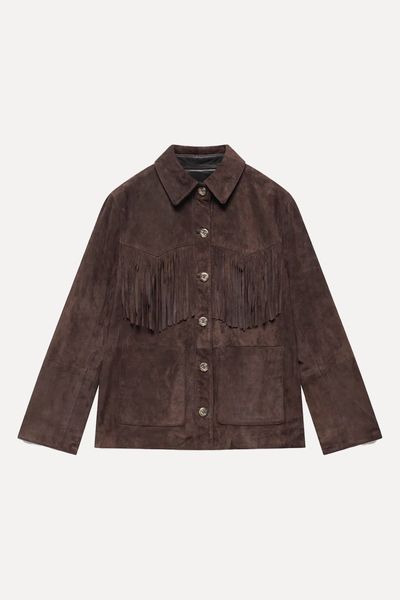 The Edit: Western Studded Belts, Fringed Jacket, My Style Bags, Contemporary Wardrobe, Denim Shirts, Suede Fringe Jacket, Brown Suede Jacket, Fringe Jacket, Runway Trends