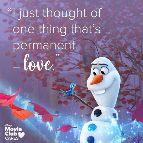 Frozen Movie Quotes, Olaf Quotes, Snowman Quotes, Life Quotes Disney, Positive Quotes Wallpaper, Letter Art Design, Movie Club, Frozen Movie, Disney Background