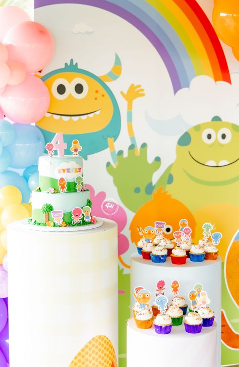 Super Simple Song Birthday Theme, Super Simple Birthday Theme, Bumble Nums Birthday Party, Super Simple Songs Birthday Cake, Simple Songs Birthday Theme, Super Simple Songs Birthday Party, Bumble Nums, Simple Songs, Simple Birthday Party