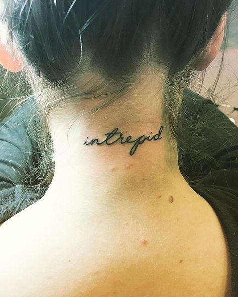 intrepid /adjective/: characterized by resolute fearlessness, fortitude, and endurance Intrepid Tattoo, Optimistic Nihilism Tattoo, Utopia Definition, Diy Art Painting, Ear Tattoo, Behind Ear Tattoo, Diy Art, Art Painting, Tattoos