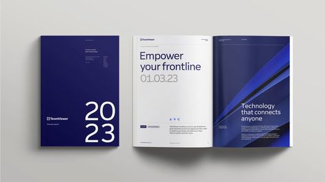 Bold | TeamViewer Brochure Back Cover, Corporate Magazine Design, Corporate Company Profile, Company Brochure Design, Creating A World, Cover Design Inspiration, Brochure Cover Design, Master Brand, Brochure Design Layout