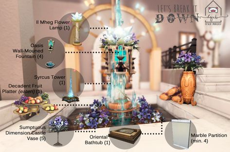 Ffxiv Apartment, Xiv Housing, Ffxiv Outfits, Ffxiv Housing, Craft Furniture, Housing Ideas, Gaming Stuff, Flower Lamp, Fantasy House