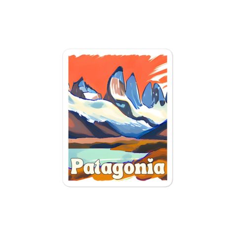 Stickers Argentina, Patagonia Sticker, Sticker Suitcase, Letters Paper, Sticker Scrapbook, Suitcase Stickers, Patagonia Argentina, Teacher Stickers, Travel Diaries