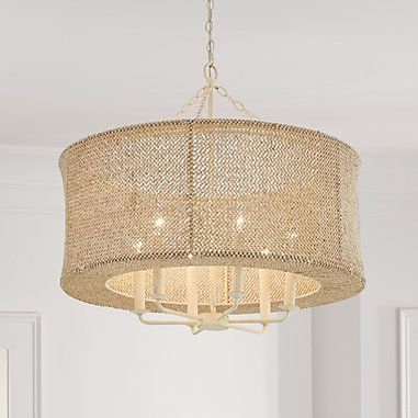 Koko Bead 6-Light Chandelier Candle Cluster, Bead Chandelier, Wood Bead Chandelier, 6 Light Chandelier, Bleached Wood, Outdoor Furniture Covers, Beaded Chandelier, Drum Chandelier, Beautiful Chandelier