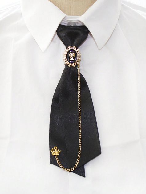 Art Deco Tie, Necktie Design, Collar Clips, Collar Chain, Wedding Ties, Collars For Women, Suit Accessories, Art Model, 로고 디자인