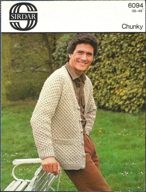 Aran Cardigan Knitting Pattern, Shawl Collar Cardigan Pattern, Mens Shawl Collar Cardigan, Sirdar Knitting Patterns, Chunky Jacket, Aran Cardigan, Chunky Knitting Patterns, Warm Cardigan, Cable Cardigan