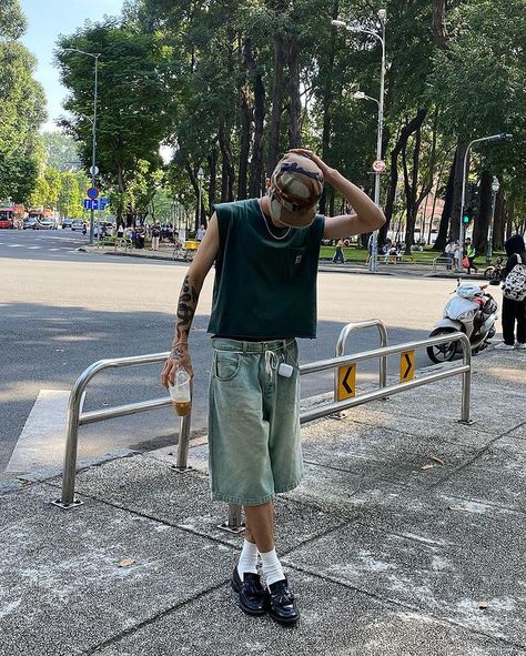 go on my tik tok:0verl00ked #outfit #streetwearoutfitsmen #baggyy2k #outfitinspo #streetwear #fashion #baggy Streetwear Fashion Baggy, Japan Outfits, Oversize Outfit, Fashion Baggy, Mens Shorts Outfits, Streetwear Fits, Concept Clothing, Street Fashion Men Streetwear, Guys Clothing Styles