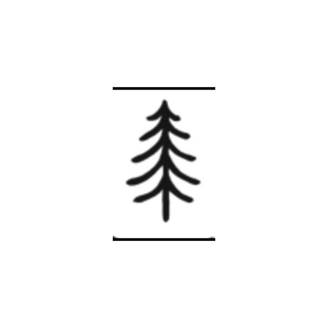 Tree Pine Tree Outline Tattoo, Simple Tree Tattoo, Tree Outline, Dainty Tattoos, Tree Tattoo, Tat Ideas, Tattoo Inspo, Tatting, Tattoo Ideas