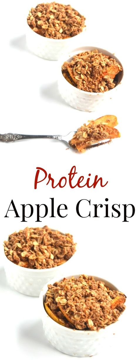 Breakfast Smoothie Recipes Protein, Protein Apple Crisp, Smoothie Recipes Protein, Apple Crisp Without Oats, Dessert Apple, Recipes Protein, Best Protein Shakes, Protein Baking, Oat Crumble