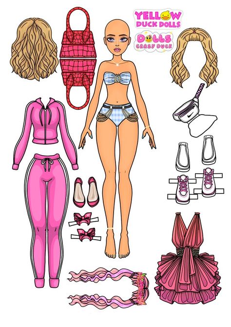 Barbie Paper Dolls Printable Cut Outs, Paperdolls Printable Free, Paper Dolls Printable Free, Doll Paper Craft, Lol Paper Dolls Printable Free, Diy Paper Dolls, Paper Character, Princess Paper Dolls Printable, Dibujos Baby Shower