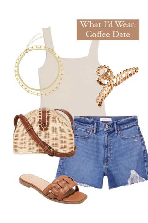 Cute Coffee Date Outfits, Coffee Date Outfit Summer, Date Outfits Summer, Summer Sandals Outfit, Sandals Outfit Summer, Coffee Date Outfits, Date Outfit Summer, Boho Summer Outfits, Mum Fashion