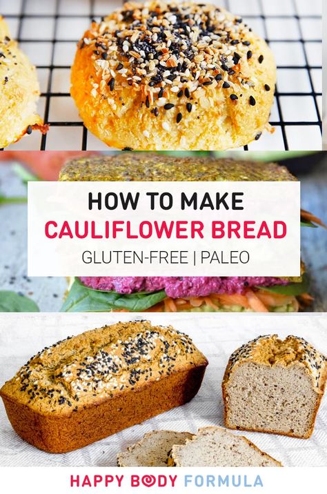 The Best Cauliflower, Paleo Cauliflower, Cauliflower Bread, Bread Gluten Free, How To Make Cauliflower, Paleo Gluten Free Recipes, Keto Pancakes, Recetas Keto, Keto Paleo