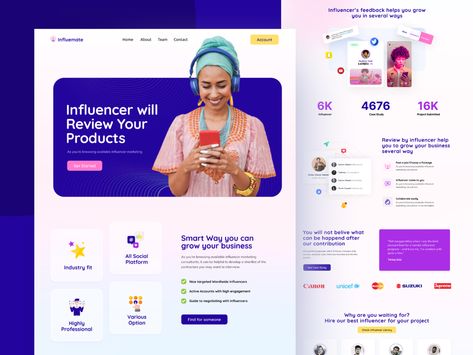 Creative Website Design Inspiration Landing Pages, Ui Website, Restaurant Website, Professional Web Design, Website Optimization, Ux Designer, Website Template Design, Visiting Card, Website Design Services