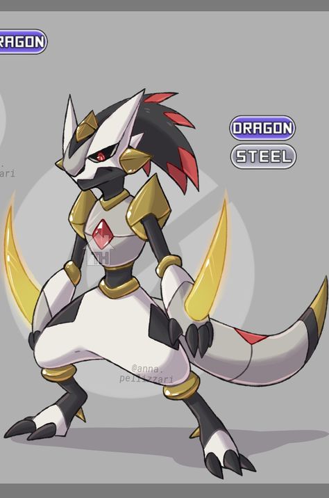 Fakemon Knight dragon-steel Pokemon Fakemon Ideas, Dragon Type Fakemon, Dark Type Fakemon, Knight Pokemon, Dragon Fakemon, Knight Dragon, Fakemon Ideas, Fake Pokemon, Kartu Pokemon