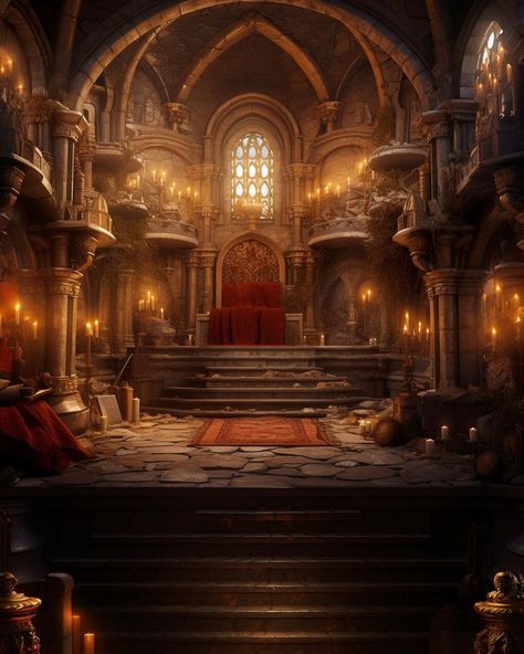 Lannister Aesthetic, Gothic Setting, Casterly Rock, Castle Rooms, House Lannister, Castles Interior, Throne Room, My Fantasy World, Dungeon Maps