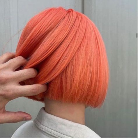 10 Living Coral Hair Colors Inspired By Pantone’s Color of The Year 2019 - VIVA GLAM MAGAZINE™ Pinkish Orange Hair, Salmon Hair Color, Coral Hair Color, Beautiful Hair Dye, Peach Hair Color, Coral Hair, Hair Length Chart, Peach Hair, Hair Color Crazy