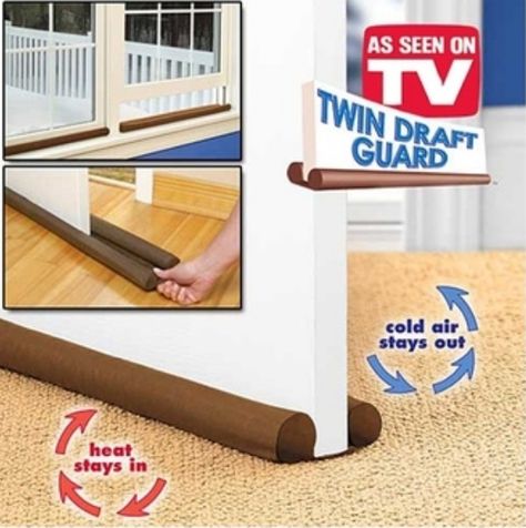 Twin Draft Guard | 18 "As Seen On TV" Products That Will Actually Change Your Life Door Draft Blocker, Door Draught Stopper, Door Guard, Door Draft, Draft Stopper, Door Stops, Door Seals, Bedroom Doors, Weather Stripping