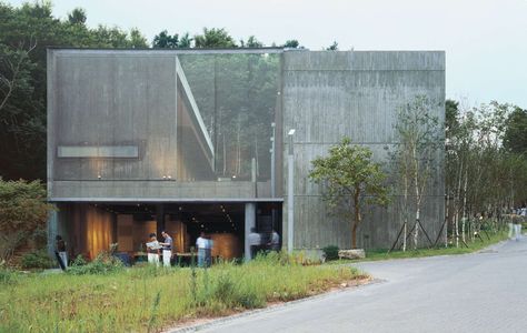 Camerata Music Space G-18 Heyri Art Valley, Beopheung-ri, Tanhyun-myeon, KR // BCHO Architects Associates Bcho Architects, Music Space, Library Architecture, Art Village, Brick And Wood, Real Estate Humor, Real Estate Quotes, House Siding, Space Architecture