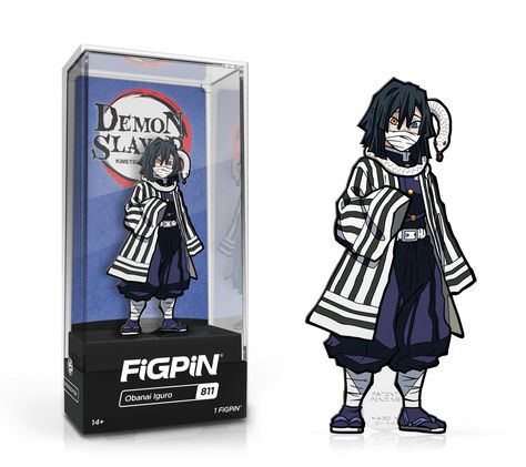 FiGPiN Enamel Pin - Demon Slayer - Choose your Figure-FiGPiN-ToyShnip Demon Slayer Obanai, Gyomei Himejima, Sanemi Shinazugawa, Tactile Stimulation, Acrylic Display Case, Anime Collectibles, Anime Toys, Tanjiro Kamado, Shattered Glass