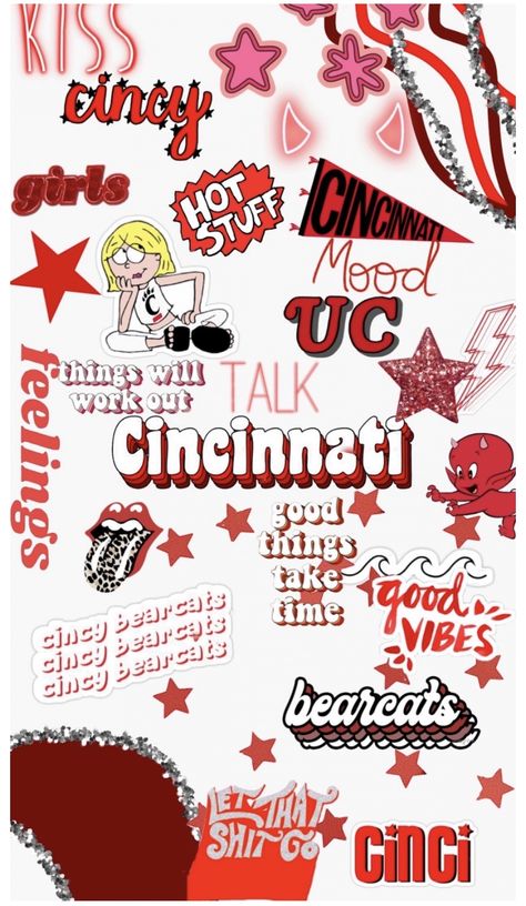 University Of Cincinnati Aesthetic, Jean Painting, Fun Wallpapers, College Wallpaper, College Things, College Vision Board, Button Ideas, Cincinnati Art, Startup Business Plan