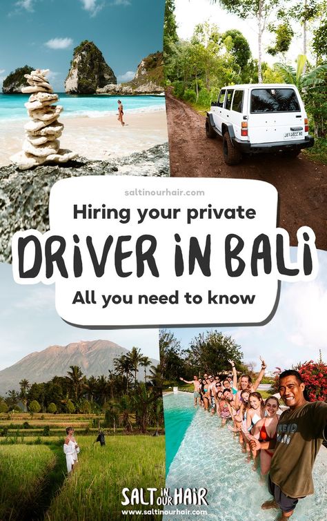 Nothing beats a trip to Bali, known for its lush rice terraces, stunning temples, and beautiful coastline. However, although Bali has good infrastructure, getting around can still come with challenges. For the most convenience, we recommend hiring a private driver for your trip. Visit unknown spots, craft the ultimate Bali itinerary, and make a new friend with our top tips on hiring a Bali private driver --- bali | bali aesthetic | bali indonesia | bali driver | bali itinerary | bali travel Make A New Friend, Bali Aesthetic, Beautiful Coastline, Private Driver, Trip To Bali, Bali Itinerary, Bali Travel Guide, Rice Terraces, Breathtaking Places