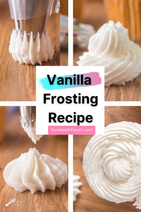 Frosting Recipes Easy No Butter, Betty Crocker Vanilla Frosting Recipe, Betty Crocker Frosting, Honey Bun Cake Recipe, Vanilla Frosting For Cupcakes, Bun Cake Recipe, Vanilla Icing Recipe, Icing Recipe For Cake, Vanilla Frosting Recipe