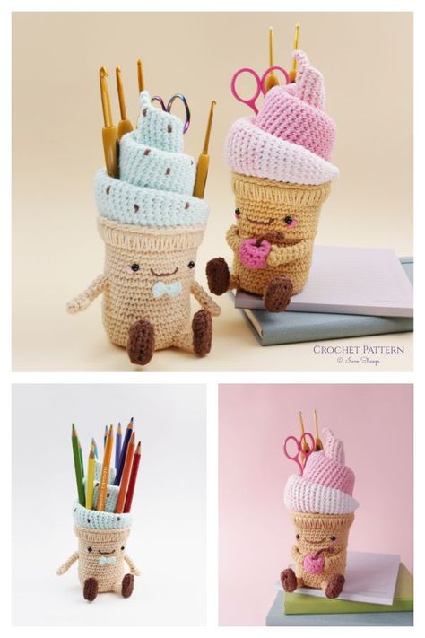 Carlotta Crochet Hook Holder Pattern - Easy DIY Crochet Project Crochet Hook Organizer Pattern Free, Crochet Hook Holder Pattern, Crochet Hook Case Free Pattern, Crochet Zig Zag, Diy Crochet Basket, Graphic Crochet, Quick Easy Crochet, Tie Tutorial, Mini Baskets