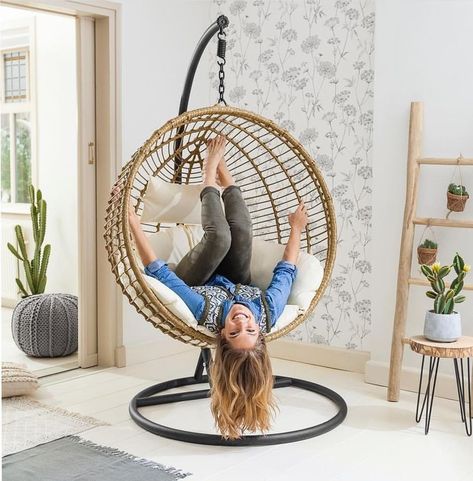 Chair Poses, Chair Pose, Indoor Swing, Sisters Photoshoot, Indoor Chairs, Cowboy Outfits, Apartment Balcony Decorating, Small Balcony Ideas, Mother's Day Photos