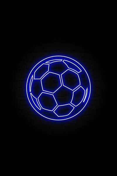 Football Highlight Cover Instagram, Soccer App Icon, Neon Football, Me Cover Instagram Highlight, Football Logo Design, Football App, Sports Wallpaper, Highlight Ideas, Neon Light Art