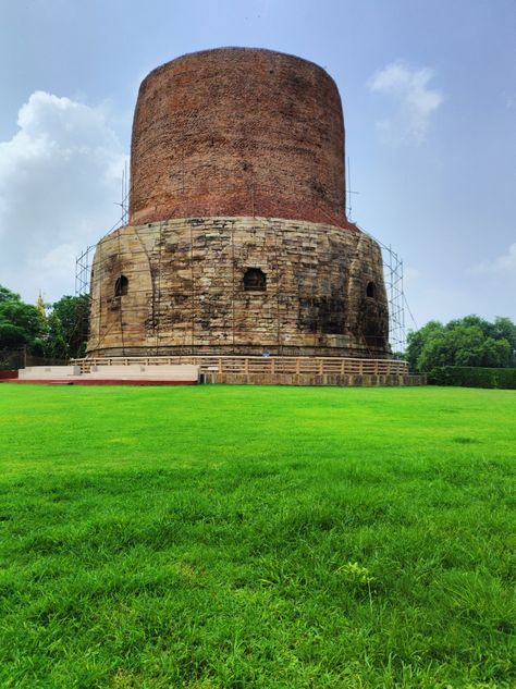 Dhamek Stupa is one of the most important sights in Sarnath and its mostly due to its antiquity and significance of being the exact spot of Buddha’s first sermon. It was here that he revealed the eightfold path leading to nirvana. The stupa is composed of a cylindrical tower that rises around 43m and the diameter of the monument is a formidable 28m. The arched niches halfway on the monument may have once held statues of the Buddha. Dhamek Stupa, Eightfold Path, 1 Day Trip, Mount Abu, Jaisalmer, Pink Instagram, Black Pink Instagram, Udaipur, Taxi Service