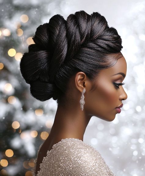 christmas hair ideas Women With Dyed Hair, Christmas Hair Ideas, Short Hair For Kids, Long Curly Haircuts, Christmas Party Hairstyles, Short Hair Black, Stunning Hairstyles, Black Hair With Highlights, Christmas Hairstyles